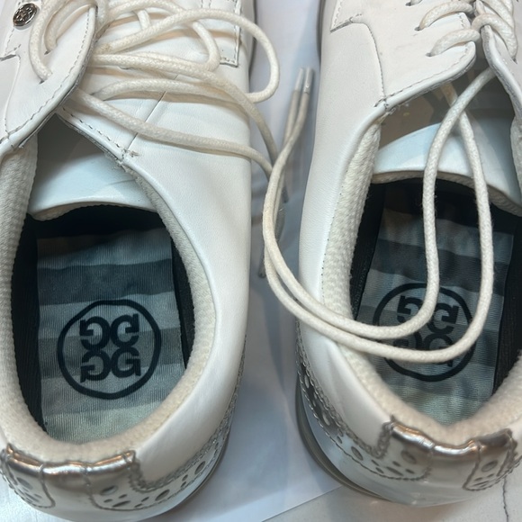 New G/FORE CAP TOE GALLIVANTER GOLF SHOE G4LC20EF04-S/SHK WHITE/SILVER US W 8.5 - Picture 5 of 7